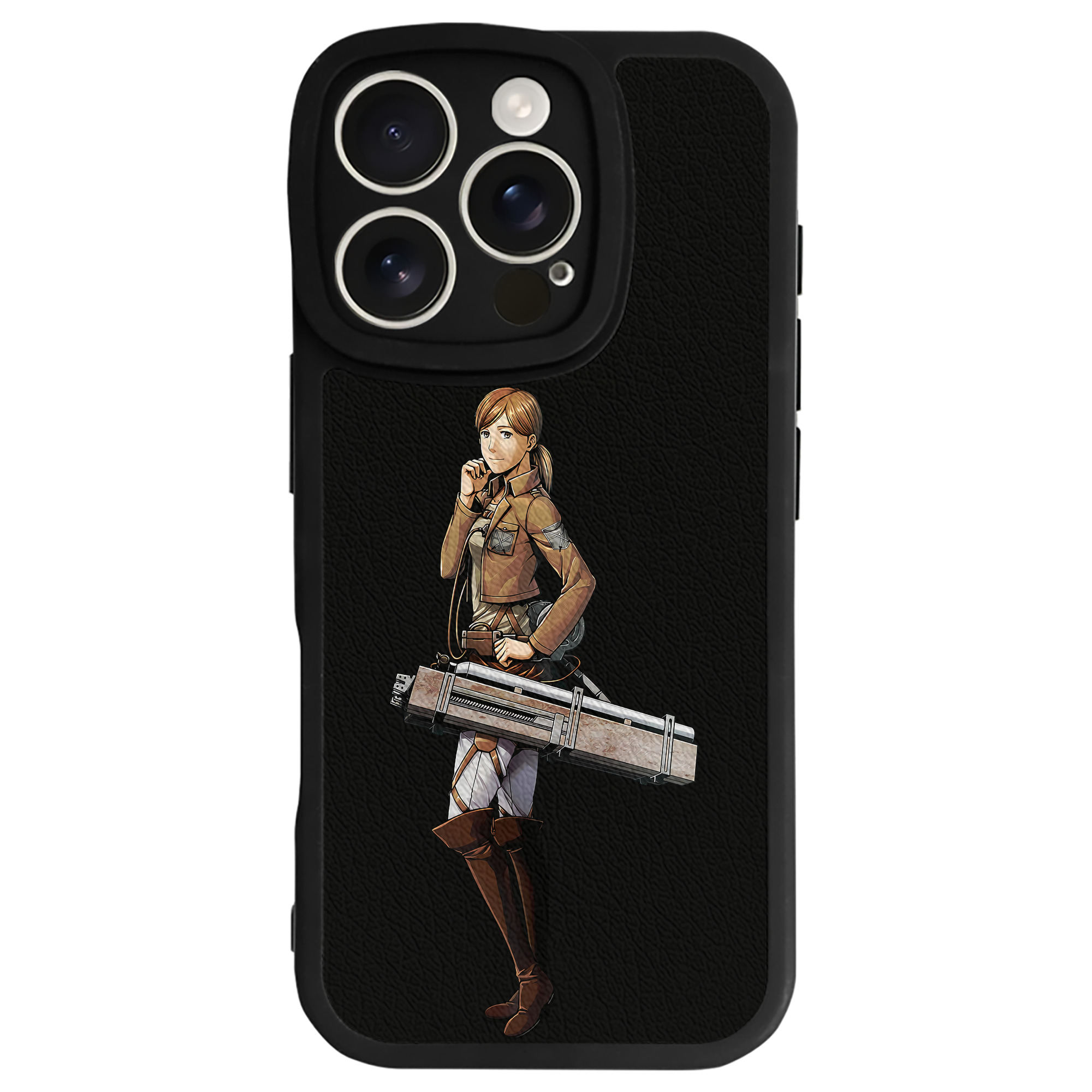 （画像用） 進撃の巨人 Attack on Titan 【iPhone 16シリーズ対応】シリコンスマホケース（レザー調） 材質：シリコン